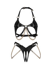 Obsessive - Anyya 2-delige Open Set - Zwart