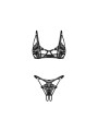 Obsessive - Luise Sublim 2-pcs Set - Black