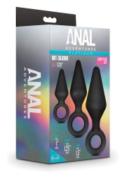 Anal Adventures Platinum - Siliconen Anaal Plug Set