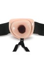 Dr. Skin - Hollow Strap On Dildo With Harnas 19 cm - Beige