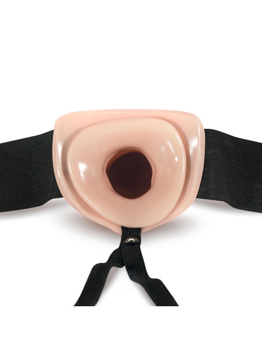Dr. Skin - Hollow Strap On Dildo 6.5 inch - Beige
