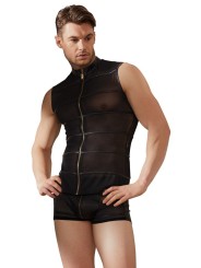 Doorschijnend Shirt Met Wetlook Strepen