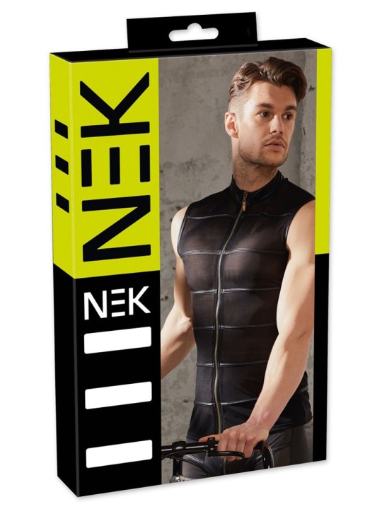 Doorschijnend Shirt Met Wetlook Strepen