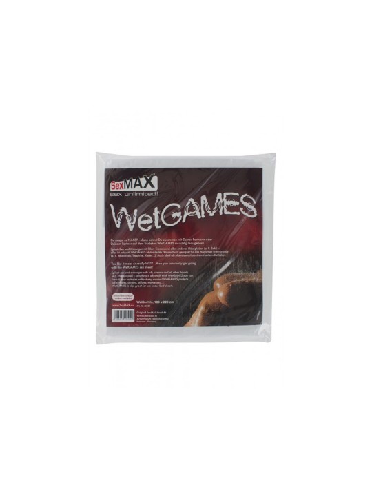SexMAX WetGAMES Laklaken 180 x 220 cm - Wit