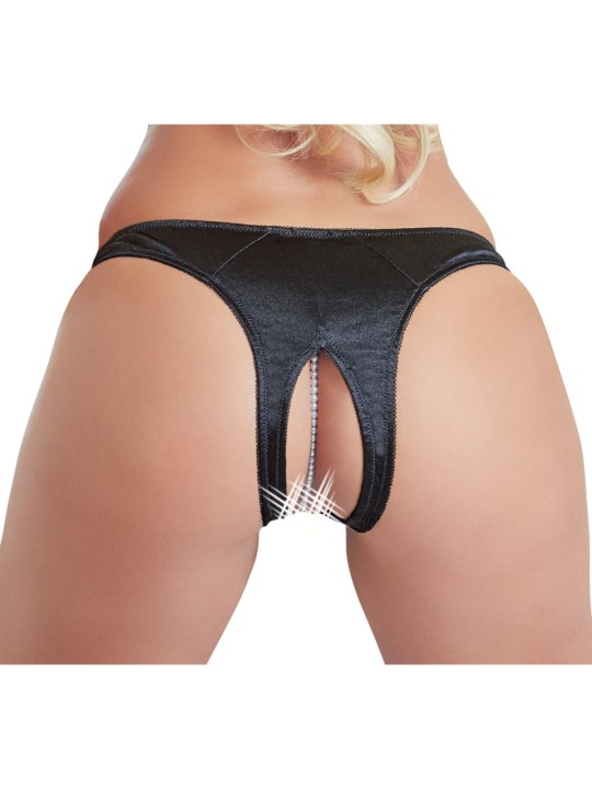 Cottelli Collection - G-string With Pearls - Black