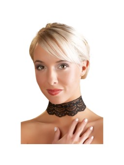 Cottelli Collection - Kanten halsband - Zwart