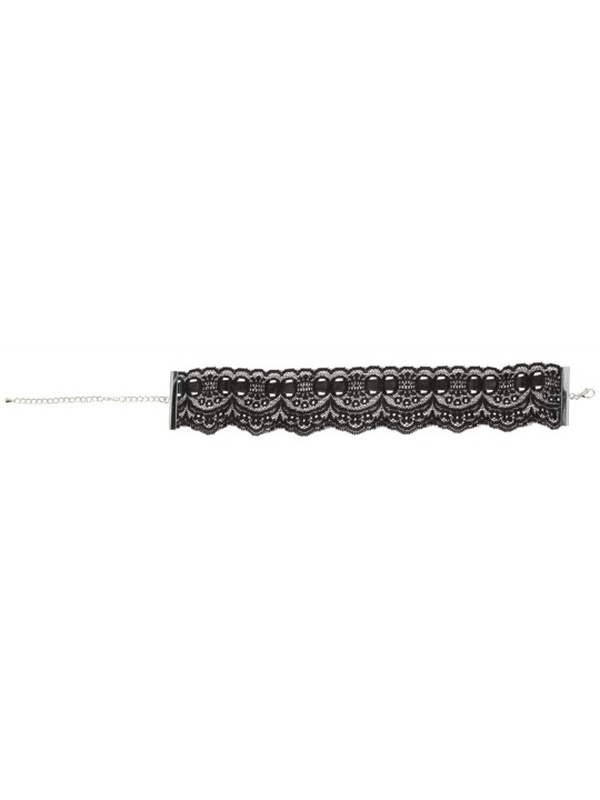 Cottelli Collection - Kanten halsband - Zwart