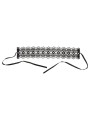 Zwarte geborduurde halsband met steentjes