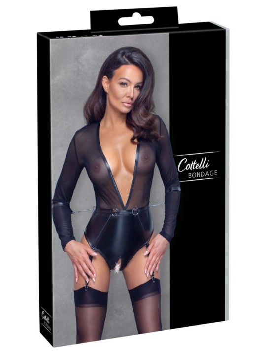 Body Rock Garter Teddy - Black