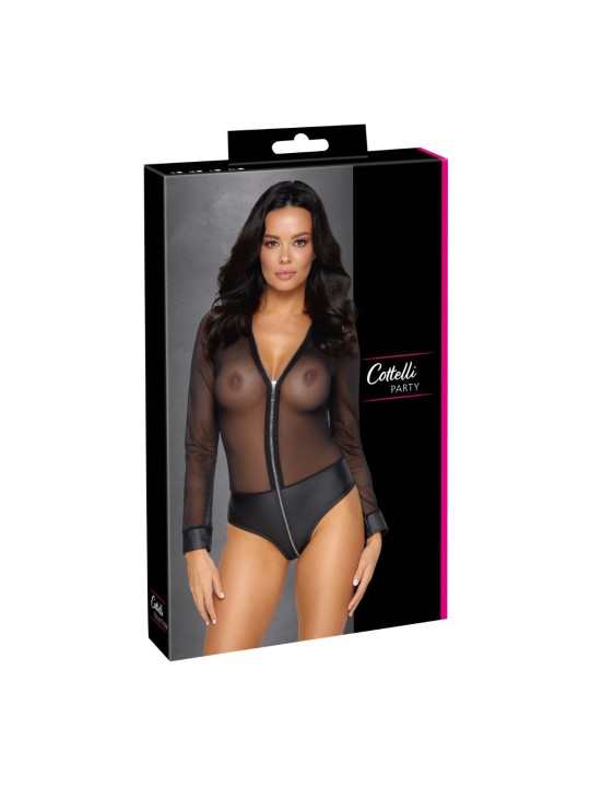 Cottelli Party - Transparante Body - Zwart