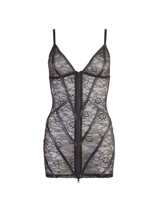 Cottelli Collection - Lace Dress - Black