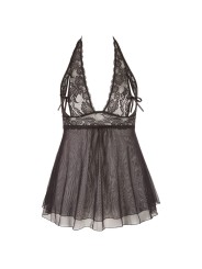 Cottelli Collection - Plus Size Nachtjurkje Met Open Cups