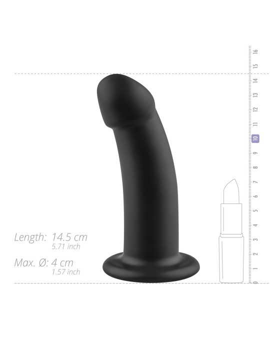 No-Parts - Charlie Dildo 14.5 cm - Zwart