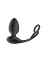Nexus - TORNADO Rotating Plug with Cock & Ball Rings - Black