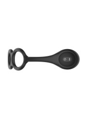 Nexus - TORNADO Rotating Plug with Cock & Ball Rings - Black
