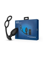 Nexus - TORNADO Rotating Plug with Cock & Ball Rings - Black