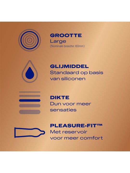 Durex Condooms Nude XL - 10 stuks