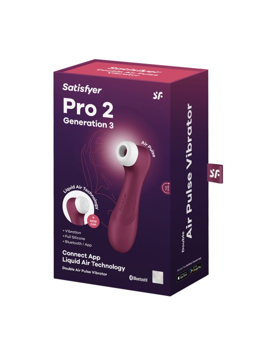 Satisfyer Pro 2 - Generation 3 App Controlled - Wijnrood