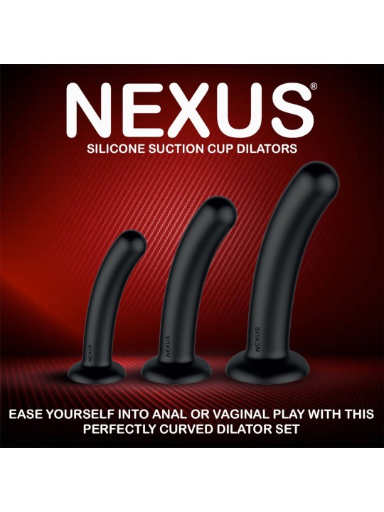 Nexus - Dilator Set Siliconen Anaal Dildos - Zwart