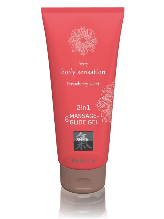 Massage- & Glide Gel 2 in 1 - Aardbei