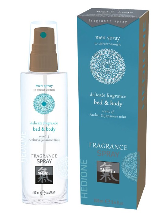 Feromonen Bed & Body Spray Voor Mannen - Amber & Japanse Mint