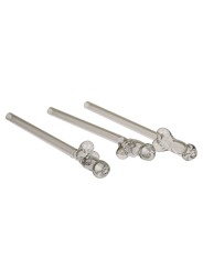 Glass Penis Straw with cleaning brush Willy - 4 pcs