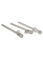 Glass Penis Straw with cleaning brush Willy - 4 pcs