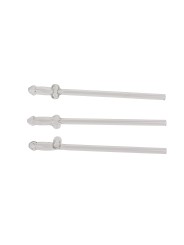Glass Penis Straw with cleaning brush Willy - 4 pcs