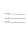Glass Penis Straw with cleaning brush Willy - 4 pcs