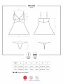 Obsessive - Babydoll Set With Lace - Black