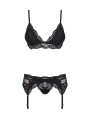 Obsessive - 3-Piece Lace Lingerie Set