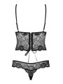 Obsessive - Alluria Lace Bodysuit - Black