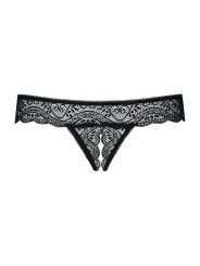 Obsessive - Miamor Crotchless Thong - Black