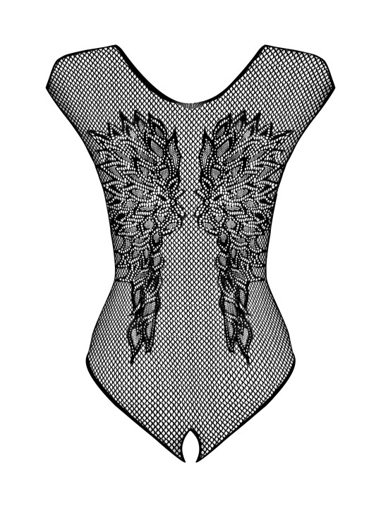 Obsessive - Netstof Body Met Open Kruisje