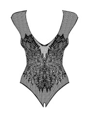 Obsessive - Netstof Body Met Open Kruisje